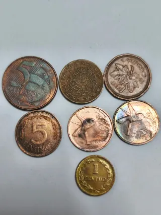 Lote 24 Monedas Americanas Varios Países