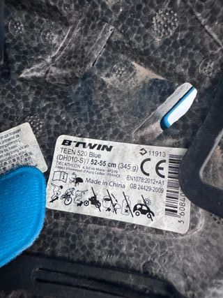 Casco Btwin Azul Patinaje/Skate