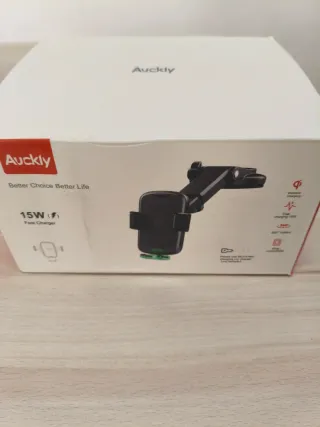 Soporte Coche Carga Inalámbrica Auckly 15W