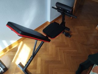 Banco de pesas y mancuernas