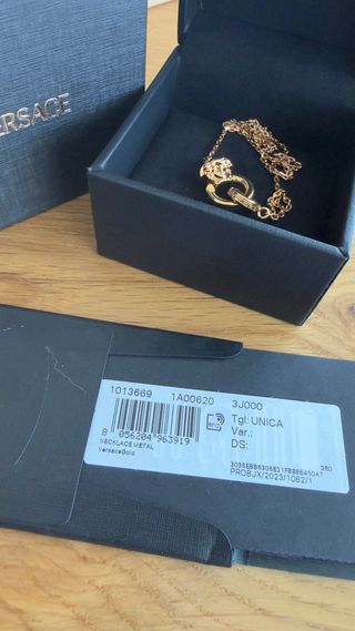 Collar Versace Medusa Oro