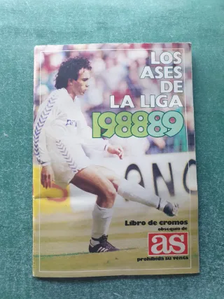 Álbum cromos fútbol Los Ases de la Liga 1988-89
