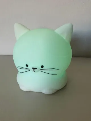 Lámpara de noche gatito multicolor
