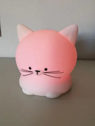 Lámpara de noche gatito multicolor