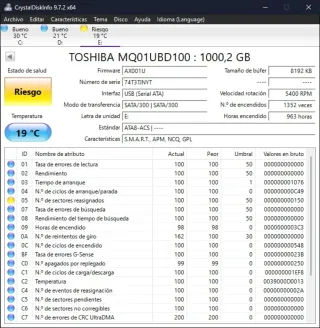 Disco Duro Externo Toshiba 1TB USB 3.0