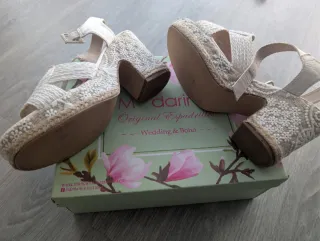 Sandalias Mandarina Talla 40 Novia