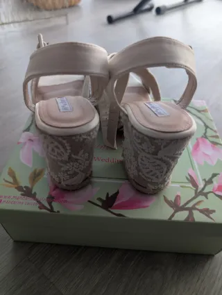 Sandalias Mandarina Talla 40 Novia