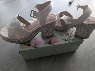 Sandalias Mandarina Talla 40 Novia