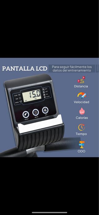 Bicicleta Estática Reclinada Gris