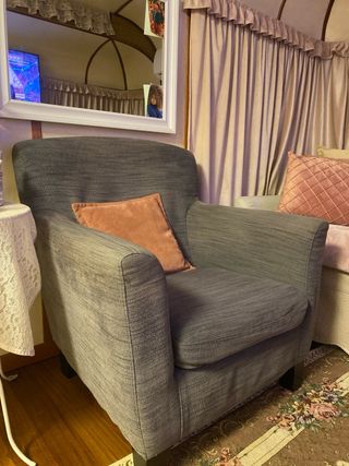 Poltrona Ikea grigia tessuto