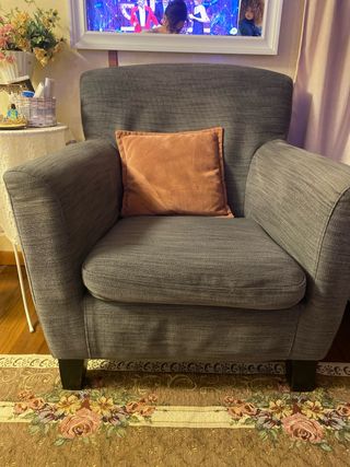 Poltrona Ikea grigia tessuto