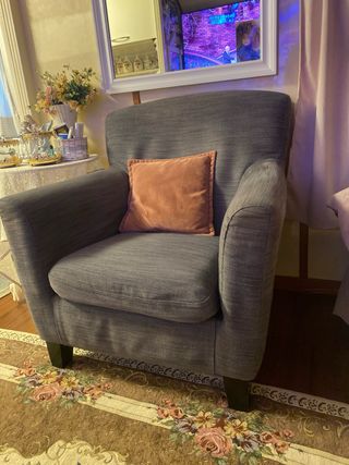 Poltrona Ikea grigia tessuto