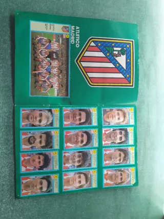 Álbum Cromos fútbol Los Ases de la Liga 1990-1991