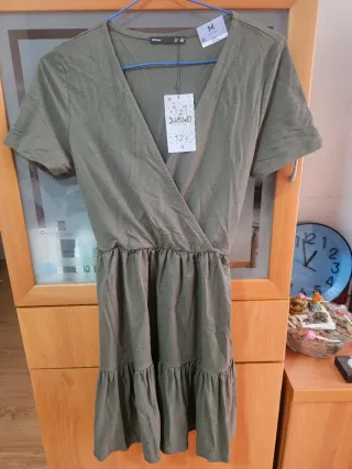 Vestido InExt verde militar talla M