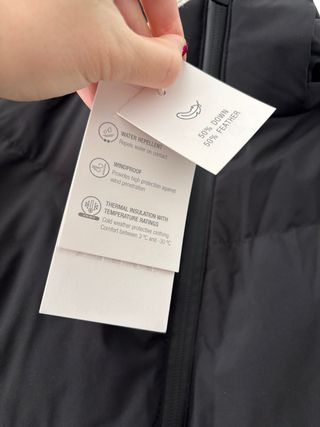 Abrigo largo negro Zara nuevo