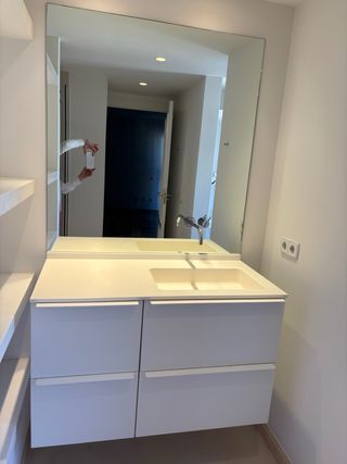 Mueble de baño blanco 4 cajones