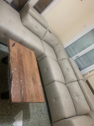 Sofá modular eléctrico 2 sillones beige