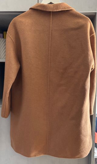 Abrigo paño camel Zara