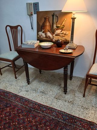 Mesa Pembroke Caoba Victoriana Inglesa