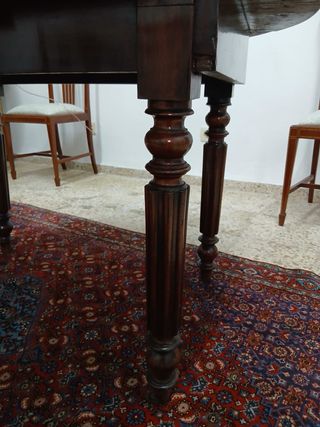 Mesa Pembroke Caoba Victoriana Inglesa