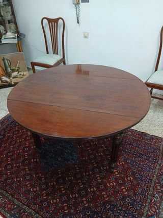 Mesa Pembroke Caoba Victoriana Inglesa