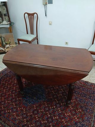 Mesa Pembroke Caoba Victoriana Inglesa