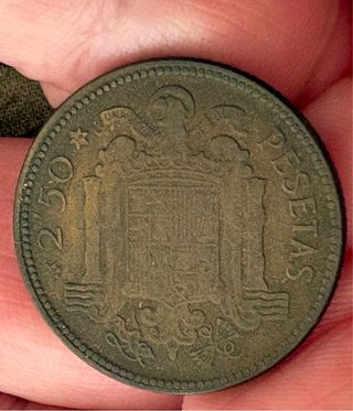 Moneda 2.50 Pesetas Franco 1953