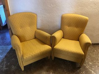 Poltrona da lettura blu o gialla 70x70