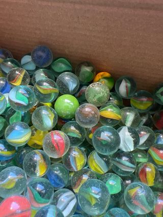 Lote de canicas de cristal