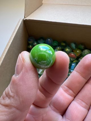 Lote de canicas de cristal