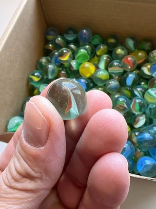 Lote de canicas de cristal