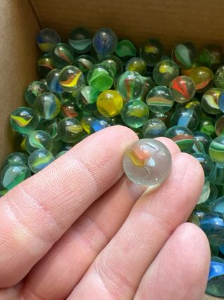 Lote de canicas de cristal