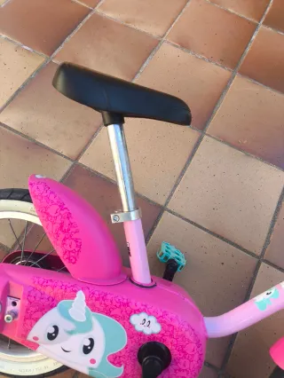 Bicicleta infantil unicornio 14 pulgadas