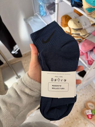 Calcetines tobilleros Nike hombre azul y negro