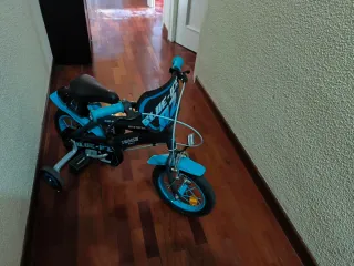 Bicicleta infantil con ruedines