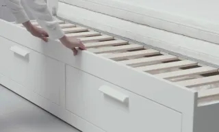 Diván cama IKEA BRIMNES con colchones