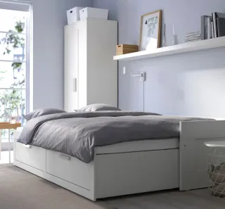 Diván cama IKEA BRIMNES con colchones