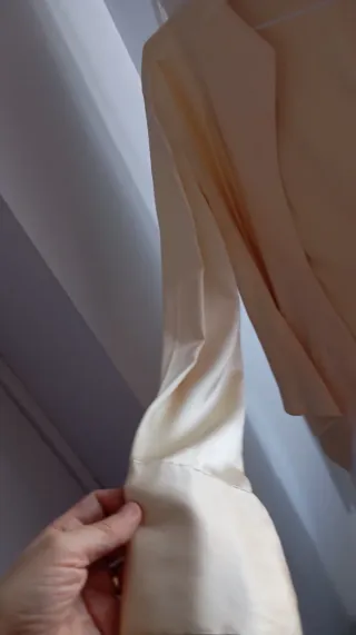 Camisa cruzada Adolfo Domínguez Beige