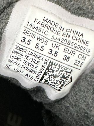 Converse All Star 36 trapuntate