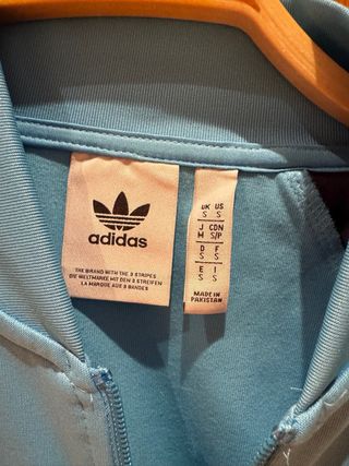 Chaqueta Adidas chándal azul y gris
