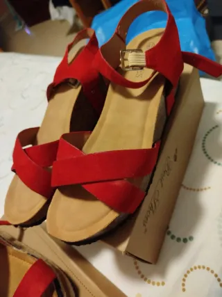 Sandalias Best Shoes Rojas Talla 41