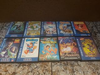 Lote 5 Juegos Sega Mega Drive Disney