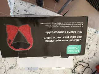 Cinturón Masaje Shiatsu Calor Recargable