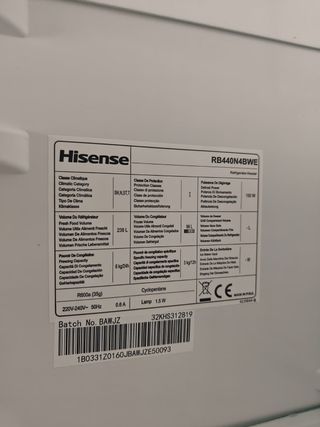Frigorífico Hisense (No funciona)