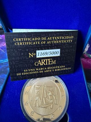 Moneda Egipto Bañada en Oro 24k
