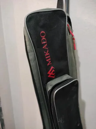 Cañero para tres cañas de pescar