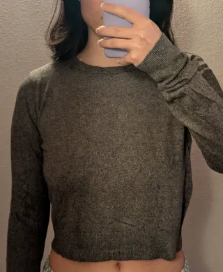 Camiseta manga larga gris