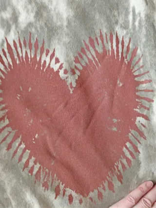 Sudadera Zara Corazón Tie-Dye 9 años