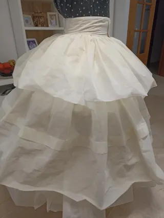 Cancán traje de fallera blan loco