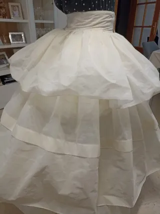 Cancán traje de fallera blan loco